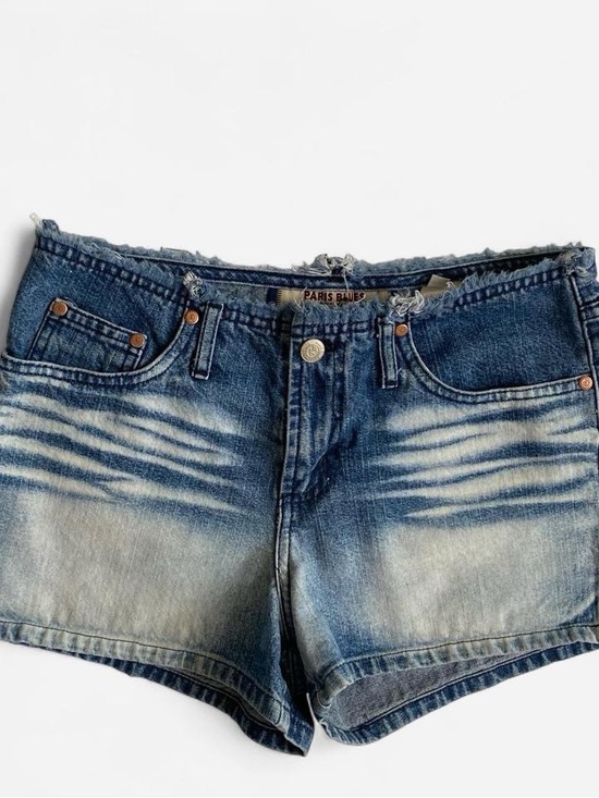 Paris Blues Pants - Vintage 90s Y2K frayed denim shorts